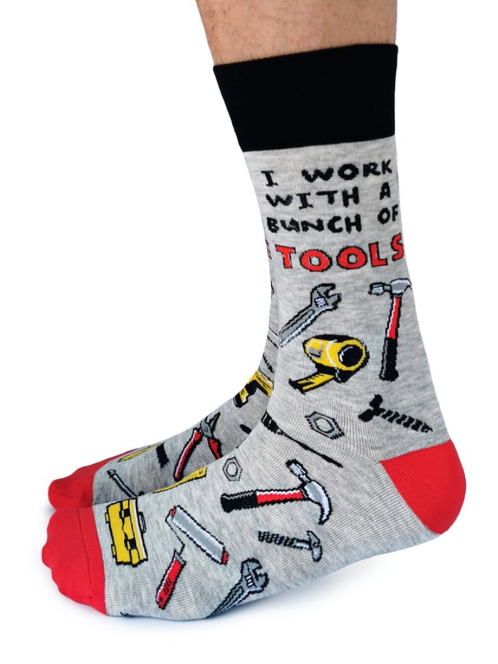 Men's Uptown Sox Crew Sock NWT - I Work With Tools Socks